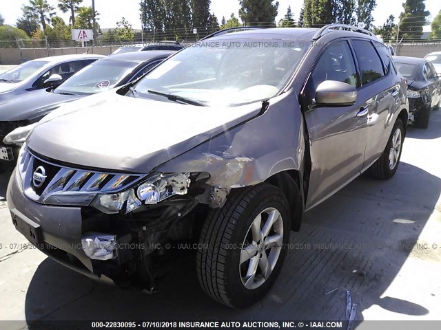 JN8AZ1MU3AW011476 - 2010 NISSAN MURANO S/SL/LE BROWN photo 2