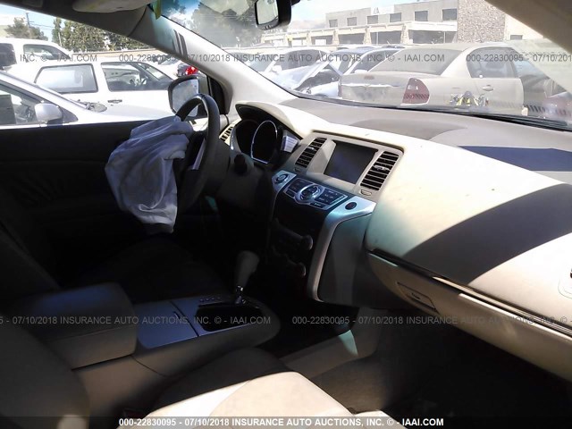 JN8AZ1MU3AW011476 - 2010 NISSAN MURANO S/SL/LE BROWN photo 5