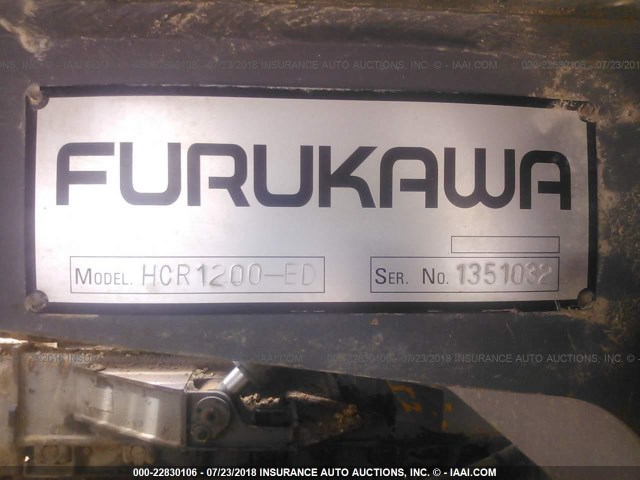 00000000001351032 - 2002 FURUKAWA HCR1200-ED  Unknown photo 9