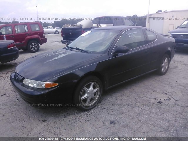 1G3NL12T91C206315 - 2001 OLDSMOBILE ALERO GL 黑色 照片 2