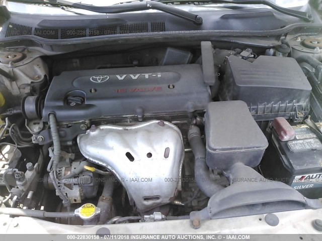 4T1BE46K07U544359 - 2007 TOYOTA CAMRY NEW GENERAT CE/LE/XLE/SE GOLD photo 10