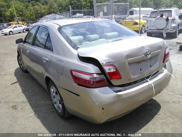 4T1BE46K07U544359 - 2007 TOYOTA CAMRY NEW GENERAT CE/LE/XLE/SE GOLD photo 3