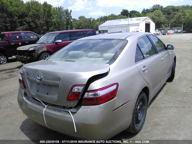 4T1BE46K07U544359 - 2007 TOYOTA CAMRY NEW GENERAT CE/LE/XLE/SE GOLD photo 4