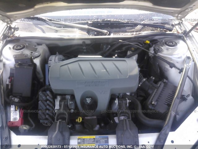 2G2WP552381155045 - 2008 PONTIAC GRAND PRIX SILVER photo 10