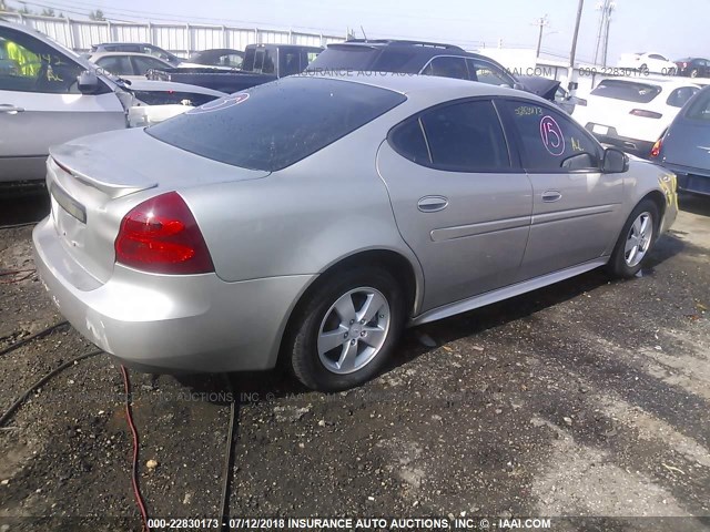 2G2WP552381155045 - 2008 PONTIAC GRAND PRIX SILVER photo 4