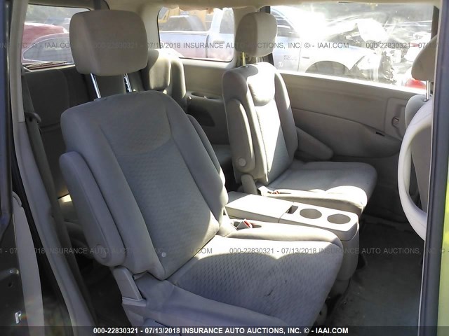 JN8AE2KP0E9104281 - 2014 NISSAN QUEST S/SV/SL/LE GRAY photo 8