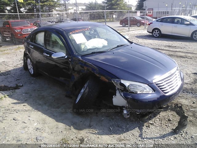 1C3CCBCGXDN674288 - 2013 CHRYSLER 200 LIMITED BLUE photo 1