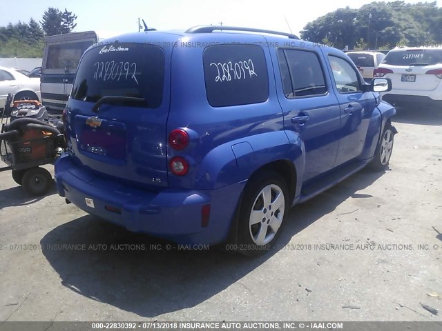 3GNDA13D78S578000 - 2008 CHEVROLET HHR LS Mavi foto 4
