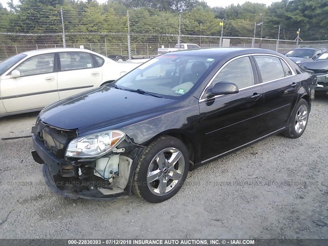 1G1ZC5EB3AF222643 - 2010 CHEVROLET MALIBU 1LT 黑色 照片 2