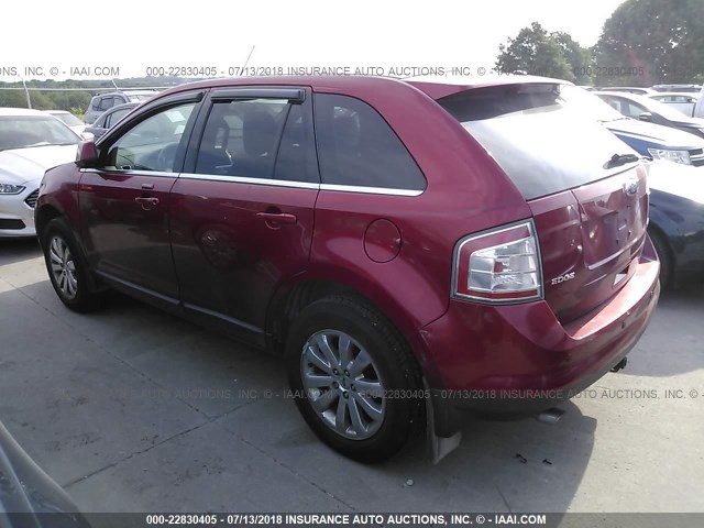 2FMDK49C98BA33519 - 2008 FORD EDGE LIMITED RED photo 3