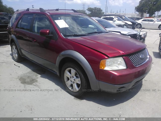 1FMDK02197GA35344 - 2007 FORD FREESTYLE SEL RED photo 1