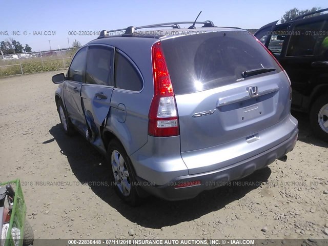 JHLRE48547C022711 - 2007 HONDA CR-V EX BLUE photo 3