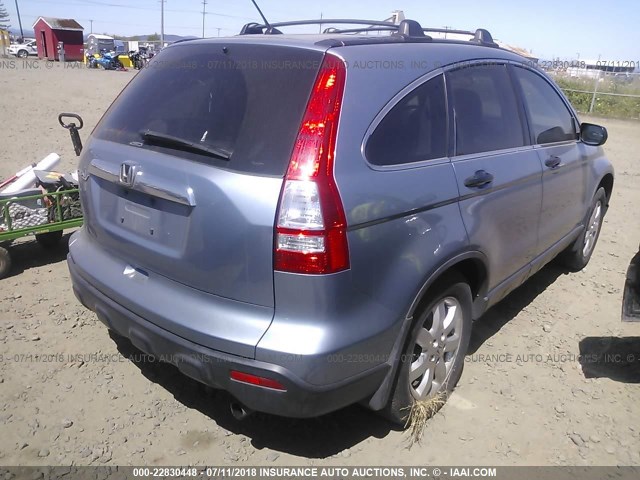 JHLRE48547C022711 - 2007 HONDA CR-V EX BLUE photo 4