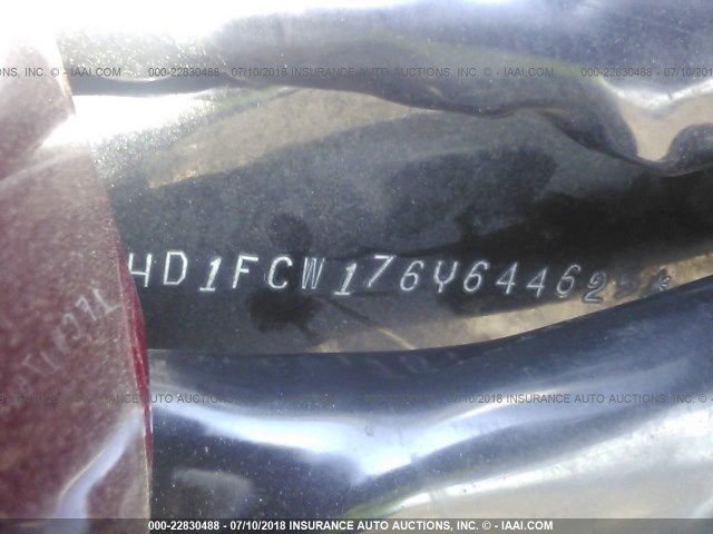 1HD1FCW176Y644625 - 2006 HARLEY-DAVIDSON FLHTCUI RED photo 10