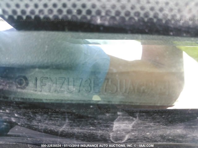 1FMZU73E75UA69548 - 2005 FORD EXPLORER XLT/XLT SPORT/NBX 黑色 照片 9