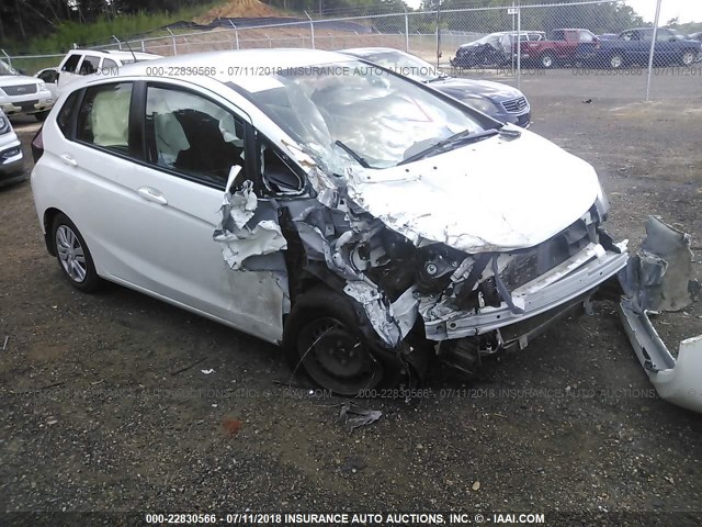 JHMGK5H58HS003037 - 2017 HONDA FIT LX WHITE photo 1