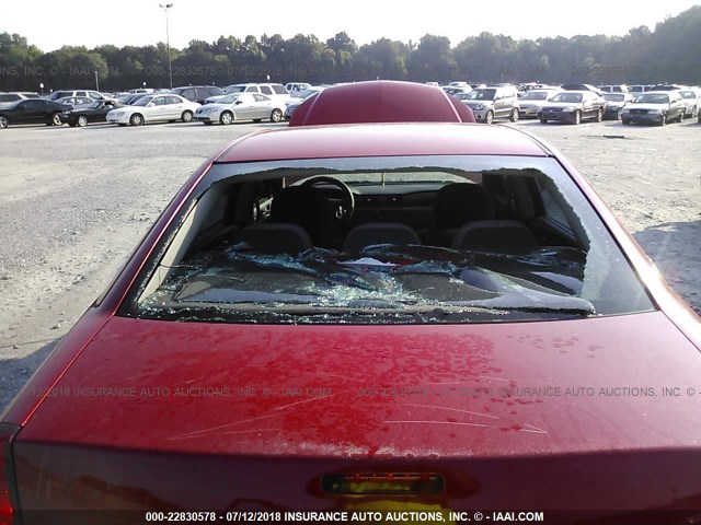 2G1WT57K091268949 - 2009 CHEVROLET IMPALA 1LT RED photo 6