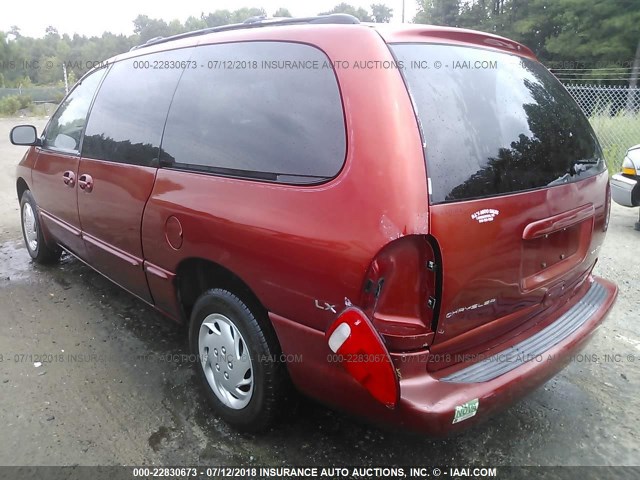 1C4GP44G1YB646379 - 2000 CHRYSLER TOWN & COUNTRY LX RED photo 3