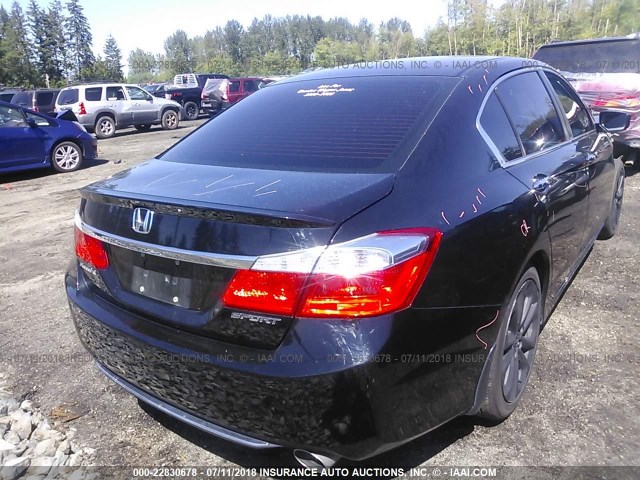 1HGCR2F57FA241799 - 2015 HONDA ACCORD SPORT BLACK photo 4