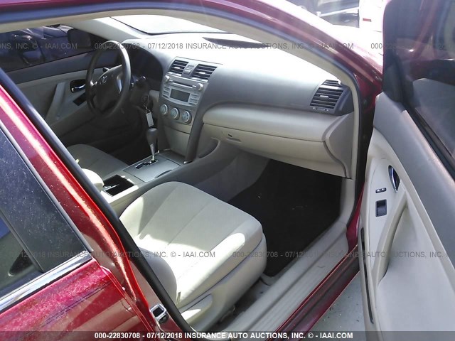 4T1BE46K09U388035 - 2009 TOYOTA CAMRY SE/LE/XLE 红色 照片 5