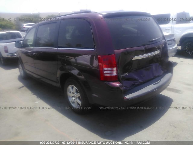 2A8HR54PX8R724947 - 2008 CHRYSLER TOWN & COUNTRY TOURING BURGUNDY photo 3