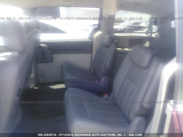 2A8HR54PX8R724947 - 2008 CHRYSLER TOWN & COUNTRY TOURING BURGUNDY photo 8