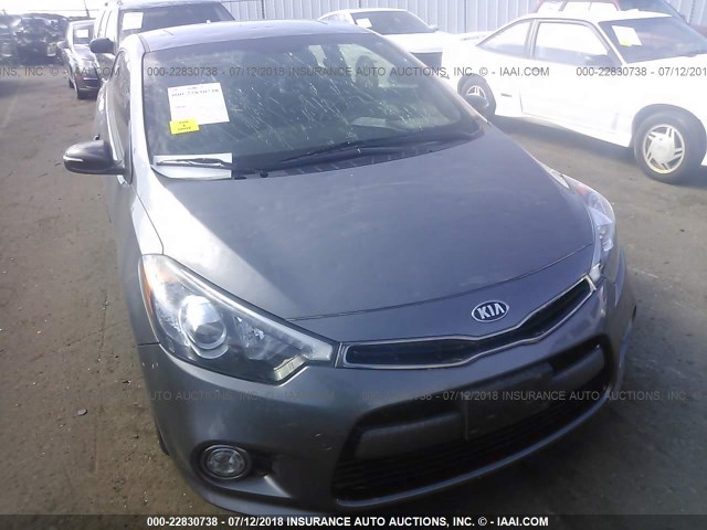 KNAFZ6A36F5374309 - 2015 KIA FORTE SX GRAY photo 6