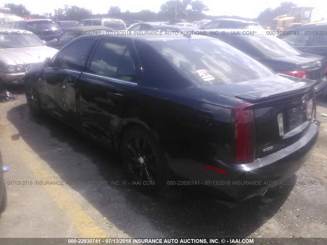 1G6DC67A150224107 - 2005 CADILLAC STS BLACK photo 3