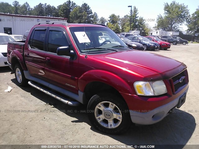 1FMZU77E02UB30986 - 2002 FORD EXPLORER SPORT TR  BURGUNDY photo 1