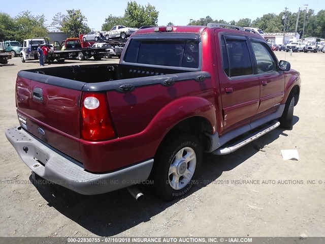 1FMZU77E02UB30986 - 2002 FORD EXPLORER SPORT TR  BURGUNDY photo 4