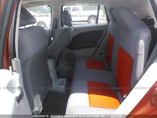 1B3HE78K77D249385 - 2007 DODGE CALIBER R/T ORANGE photo 8