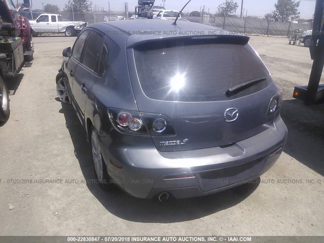 JM1BK344681812457 - 2008 MAZDA 3 HATCHBACK GRAY photo 3