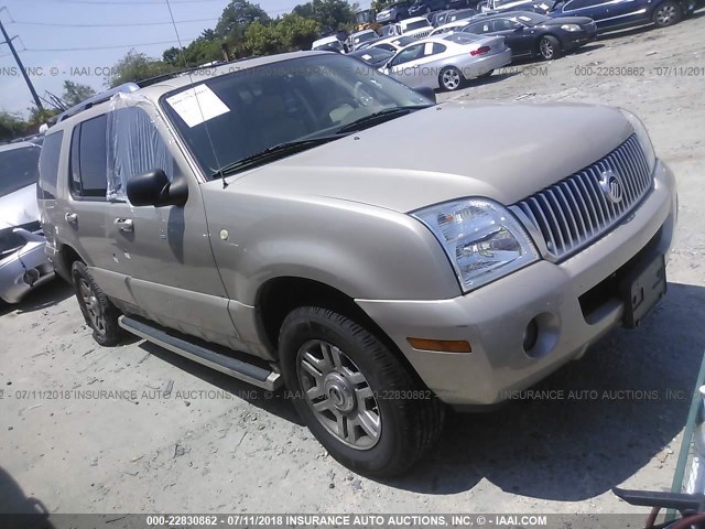 4M2DU86K54UJ06238 - 2004 MERCURY MOUNTAINEER  TAN photo 1