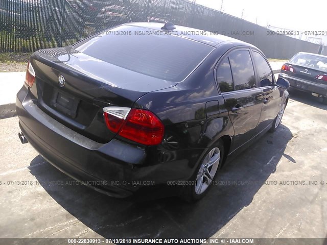 WBAVC93588K043491 - 2008 BMW 328 XI BLACK photo 4