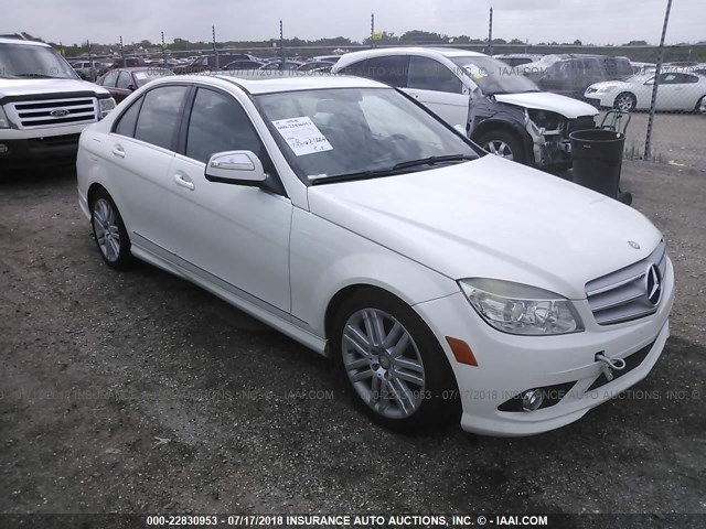 WDDGF54X69R041975 - 2009 MERCEDES-BENZ C 300 WHITE photo 6