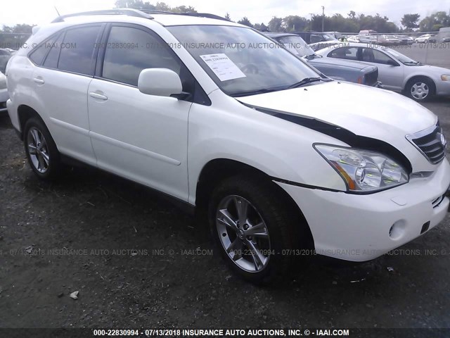 JTJHW31U060025720 - 2006 LEXUS RX 400 WHITE photo 1