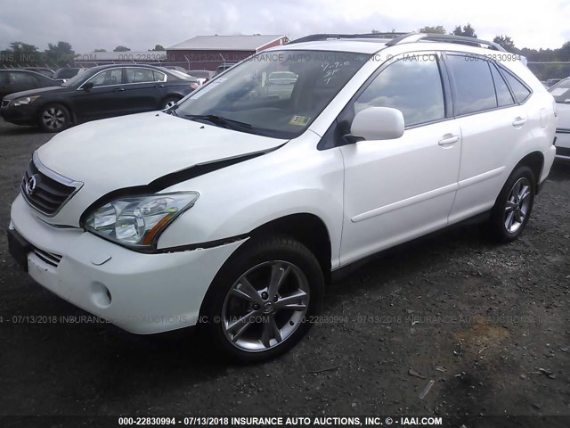 JTJHW31U060025720 - 2006 LEXUS RX 400 WHITE photo 2