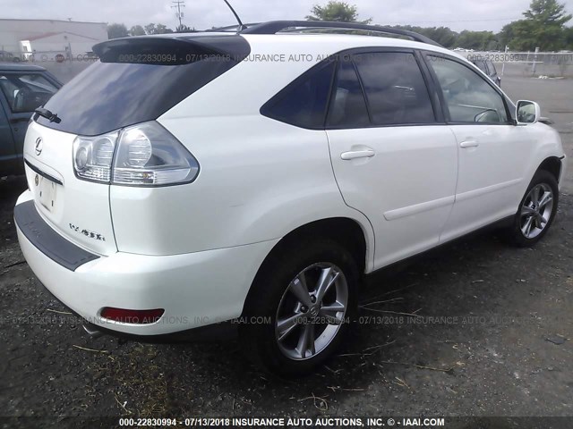 JTJHW31U060025720 - 2006 LEXUS RX 400 WHITE photo 4