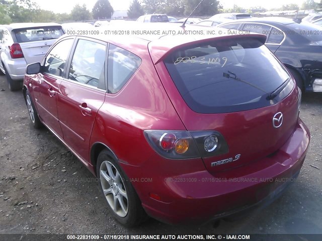 JM1BK143X41170332 - 2004 MAZDA 3 HATCHBACK RED photo 3