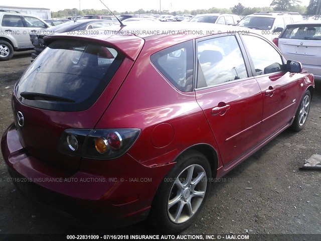 JM1BK143X41170332 - 2004 MAZDA 3 HATCHBACK RED photo 4