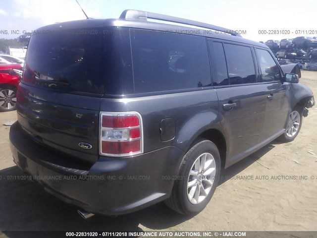 2FMGK5B82HBA03576 - 2017 FORD FLEX SE GRAY photo 4