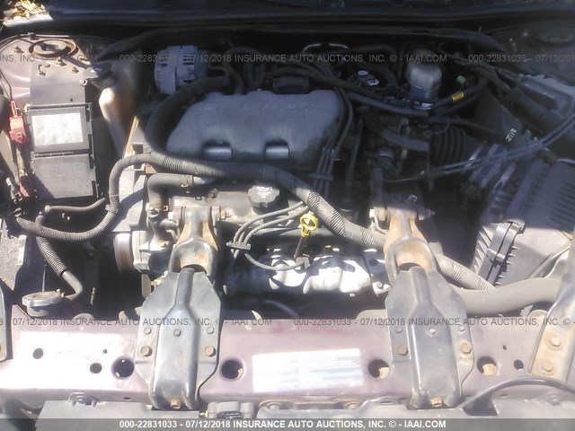 2G1WF52E039394438 - 2003 CHEVROLET IMPALA MAROON photo 10