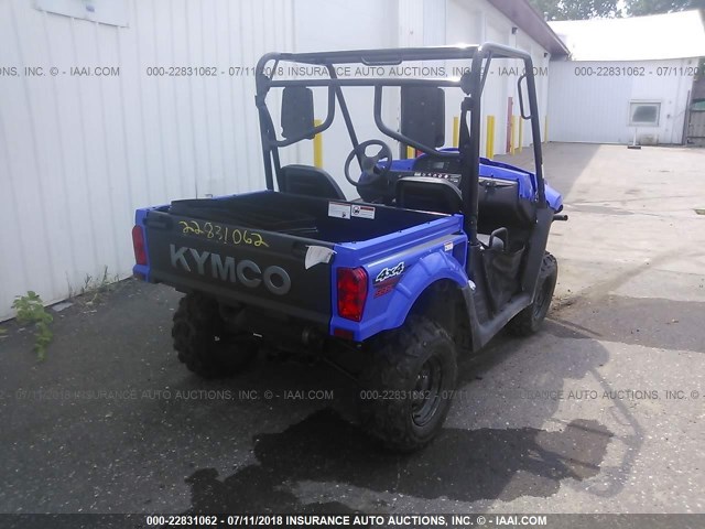 RFBUT33A2HB540239 - 2017 KYMCO USA INC UXV 500/I BLUE photo 4