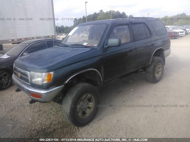 JT3HN86R7W0167784 - 1998 TOYOTA 4RUNNER SR5 GREEN photo 2