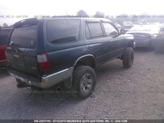 JT3HN86R7W0167784 - 1998 TOYOTA 4RUNNER SR5 GREEN photo 4