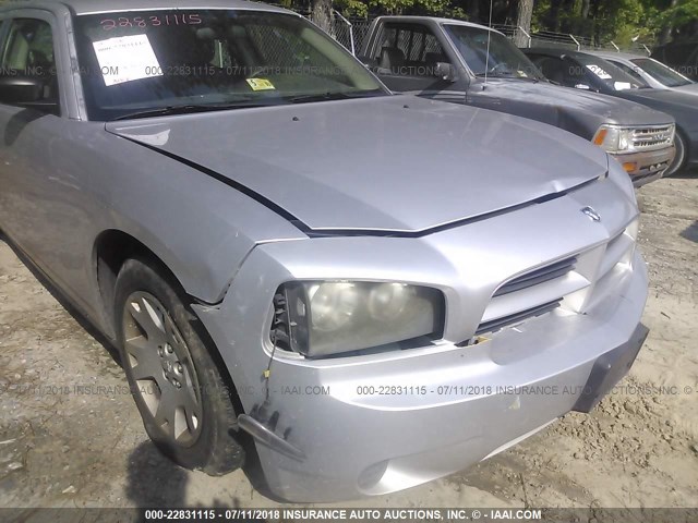 2B3KA43R17H849987 - 2007 DODGE CHARGER SE/SXT GRAY photo 6