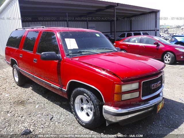 3GKEC16R3XG509339 - 1999 GMC SUBURBAN C1500 RED photo 1