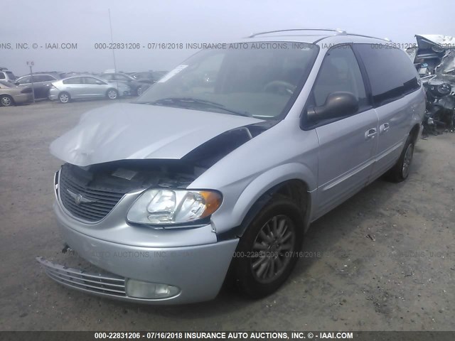 2C8GP64LX3R239419 - 2003 CHRYSLER TOWN & COUNTRY LIMITED SILVER photo 2