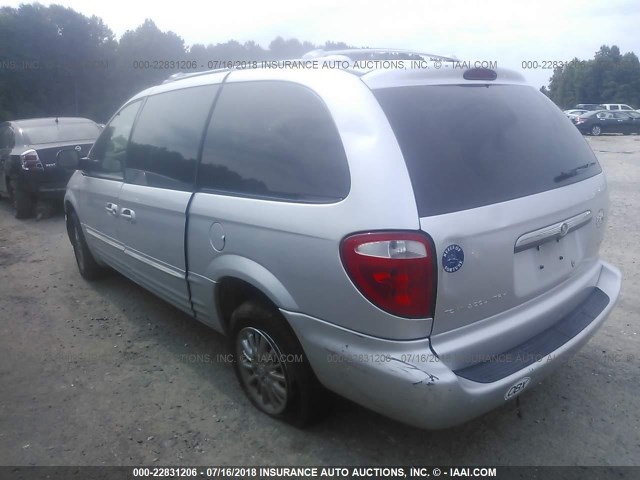 2C8GP64LX3R239419 - 2003 CHRYSLER TOWN & COUNTRY LIMITED SILVER photo 3