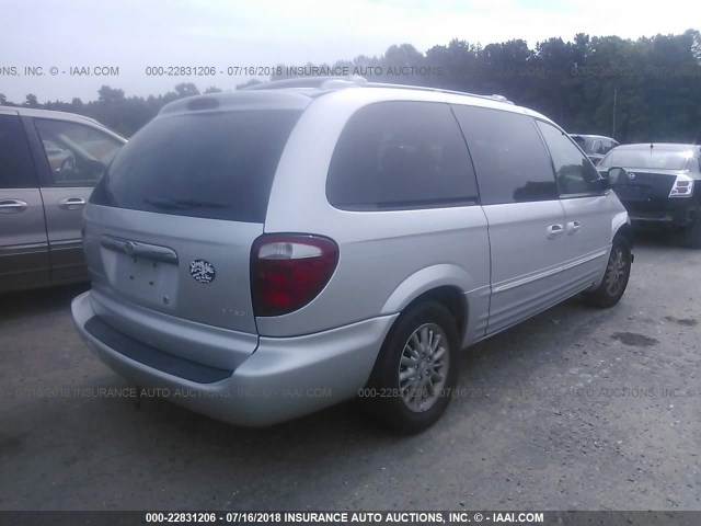 2C8GP64LX3R239419 - 2003 CHRYSLER TOWN & COUNTRY LIMITED SILVER photo 4